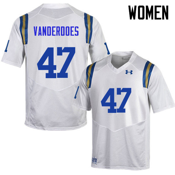 Women #47 Eddie Vanderdoes UCLA Bruins Under Armour College Football Jerseys Sale-White